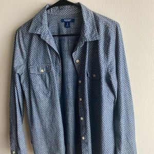Old Navy Button Up-Polka Dot